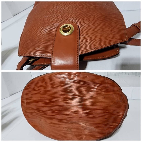 Authentic Louis Vuitton Kenyan Fawn Epi Leather Cluny Bag Brown - Picture 15 of 16